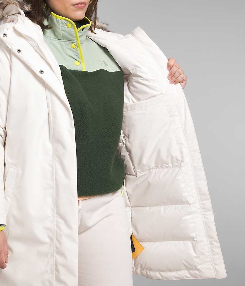 Parka The North Face Plus Arctic Femme Blanche | FRANCE FBQLK