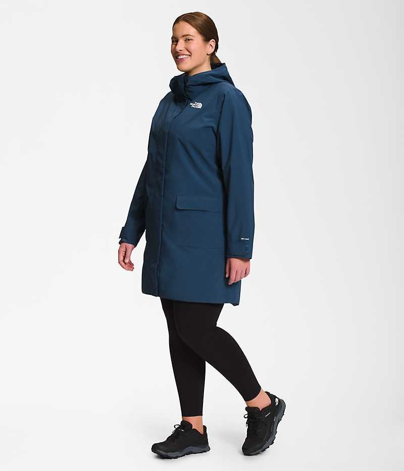Parka The North Face Plus City Breeze Rain II Femme Bleu | PARIS LXIGE