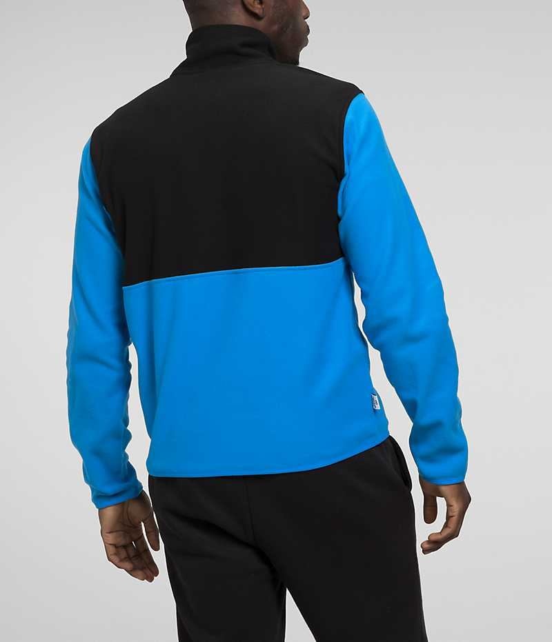 Pulls De Golf The North Face Alpine Polartec® 100 ½-Zip Homme Bleu Noir | FRANCE IFCLQ
