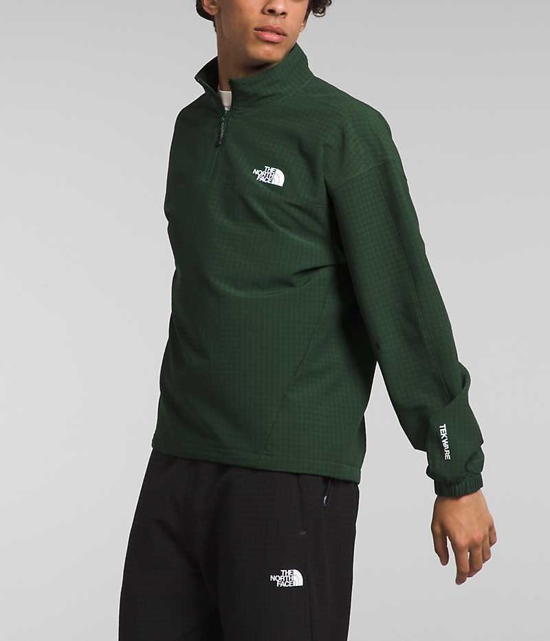 Pulls De Golf The North Face Tekware™ Grid ¼-Zip Homme Vert | PARIS PVTZR