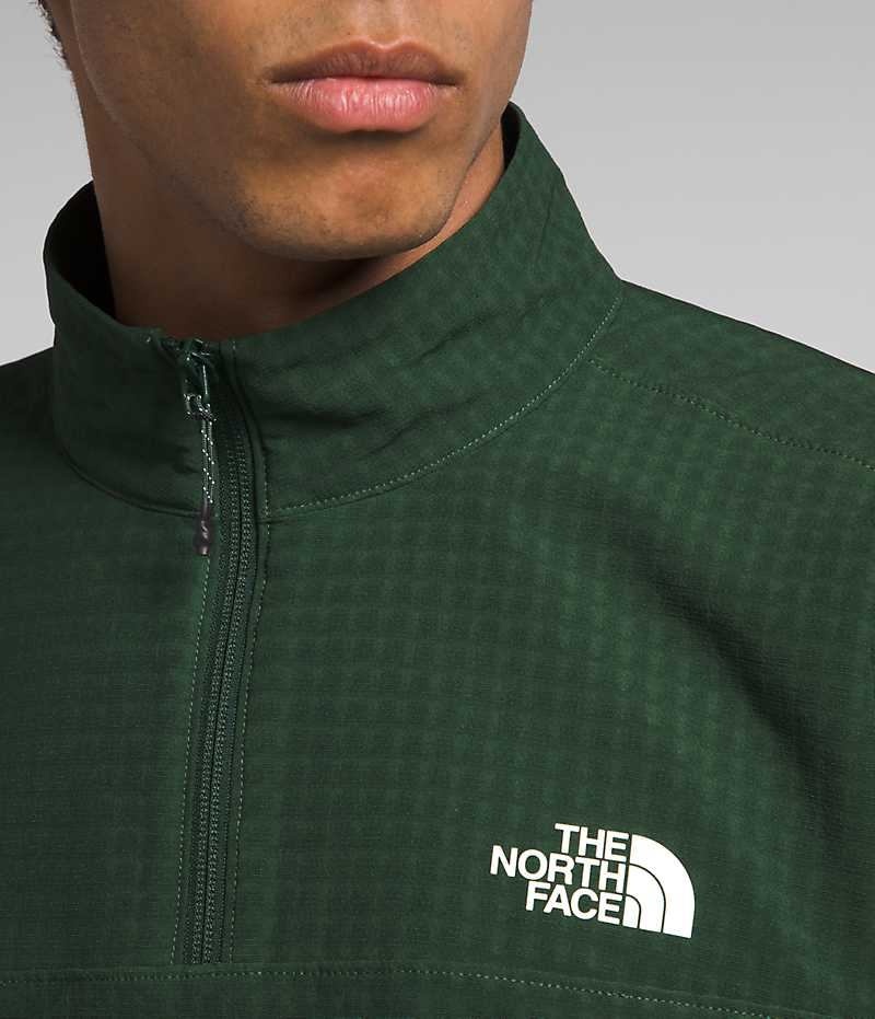 Pulls De Golf The North Face Tekware™ Grid ¼-Zip Homme Vert | PARIS PVTZR