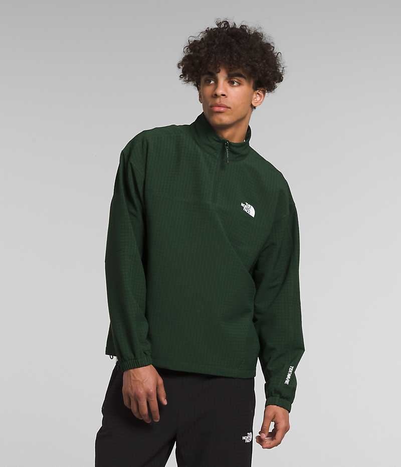 Pulls De Golf The North Face Tekware™ Grid ¼-Zip Homme Vert | PARIS PVTZR
