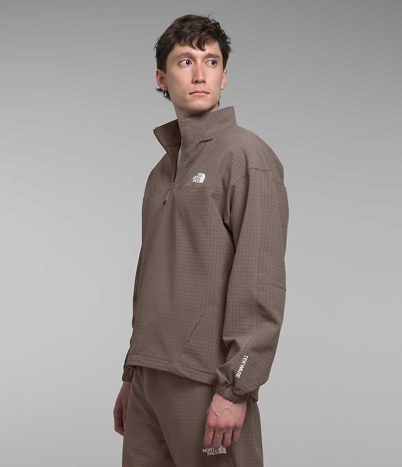 Pulls De Golf The North Face Tekware™ Grid ¼-Zip Homme Marron | FRANCE ZONPM