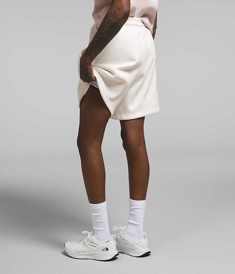 Short The North Face Felted Fleece 7' Femme Blanche | FRANCE TYLEI