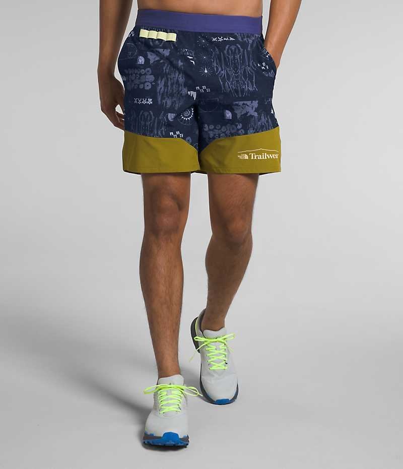 Short The North Face Trailwear OKT Trail Homme Bleu Marine | FR HQVAN