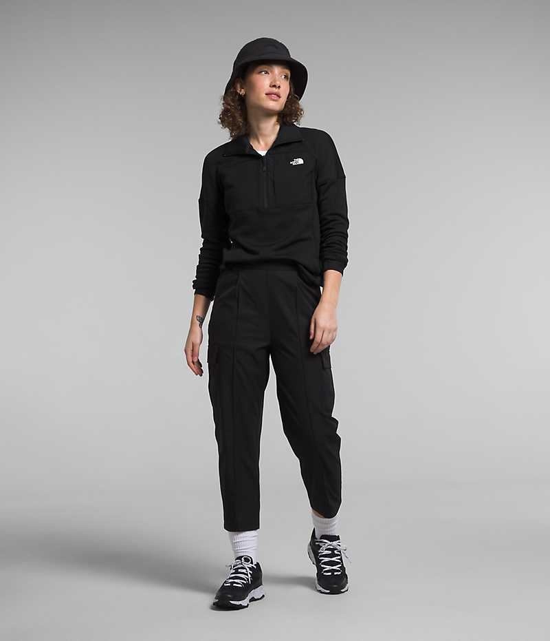 Sweatshirt The North Face Canyonlands High Altitude ½-Zip Femme Noir | PARIS CDOGW
