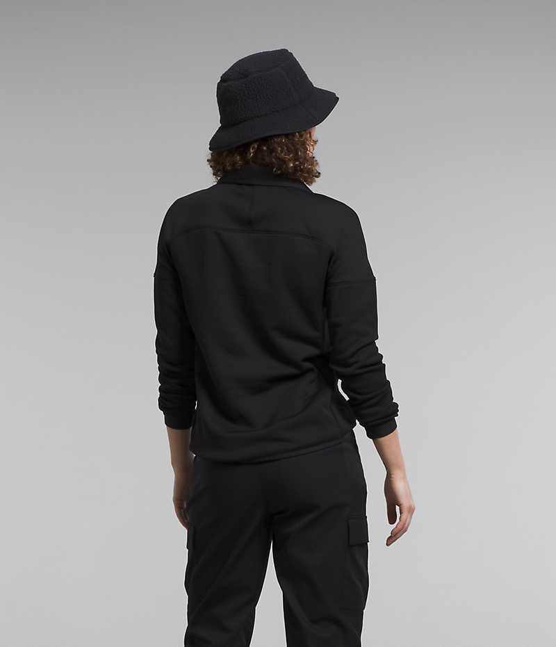 Sweatshirt The North Face Canyonlands High Altitude ½-Zip Femme Noir | PARIS CDOGW