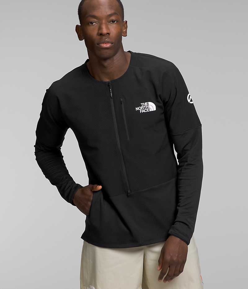 Sweatshirt The North Face Summit Series Altimetro ¾-Zip Top Homme Noir | PARIS ALJHG