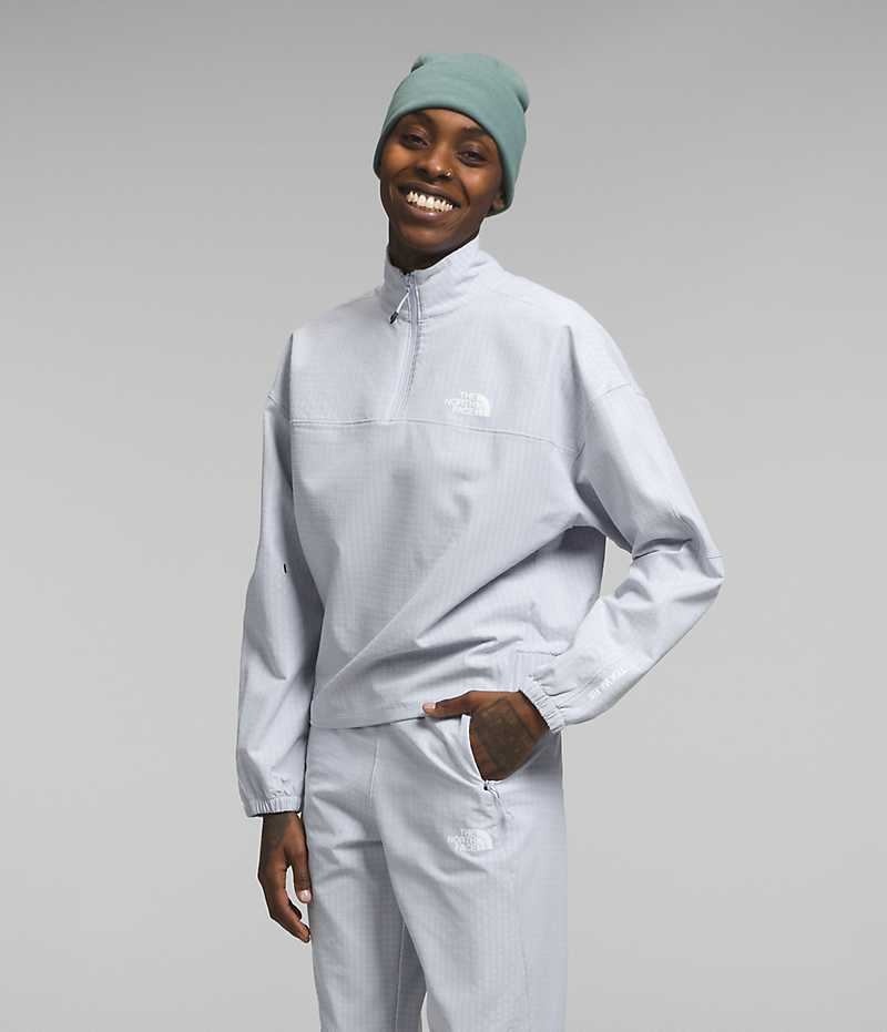 Sweatshirt The North Face Tekware™ Grid 1/4 Zip Femme Blanche | FR ORPHY