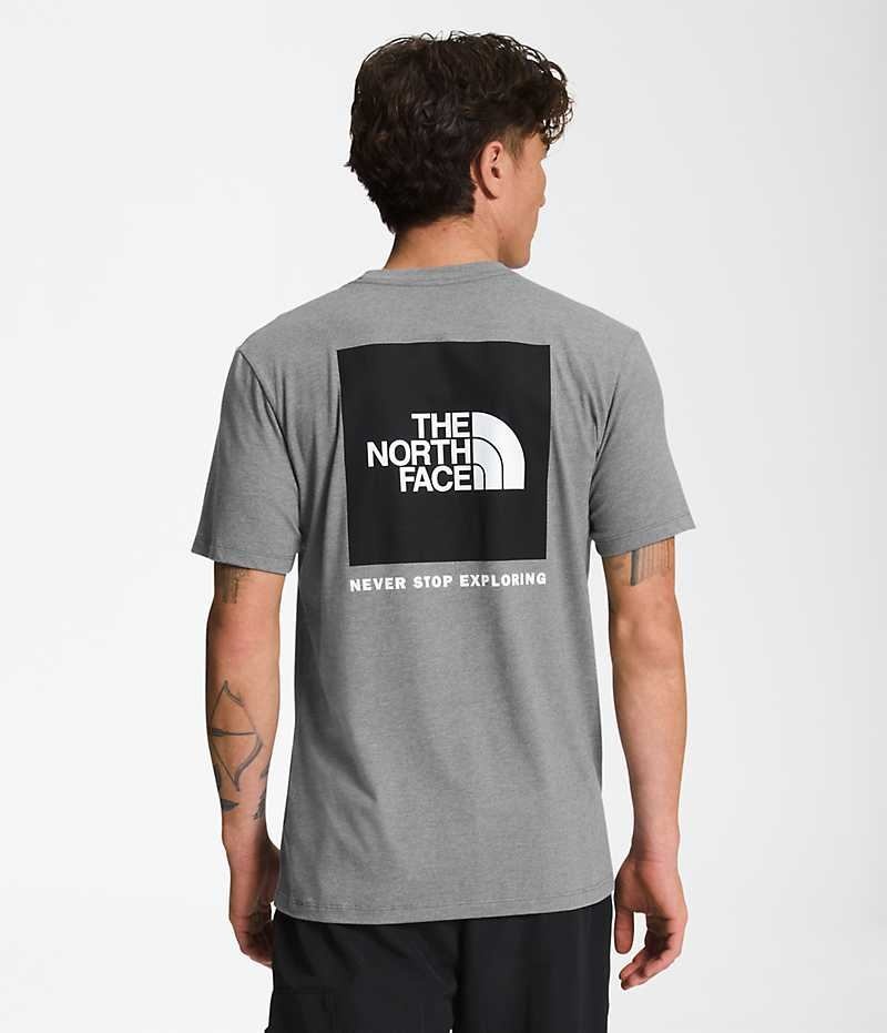 T-Shirt The North Face Corta Sleeve Box NSE Homme Grise | FR OAEJQ