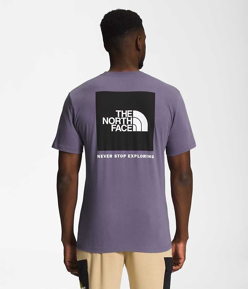 T-Shirt The North Face Corta Sleeve Box NSE Homme Violette | PARIS NFZJE