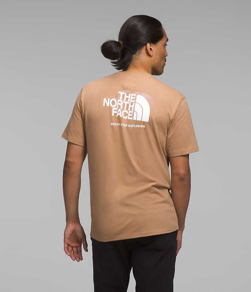 T-Shirt The North Face Corta Sleeve Box NSE Homme Kaki | FRANCE XESIT