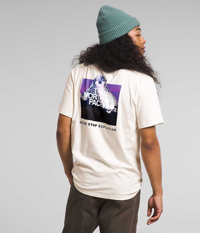 T-Shirt The North Face Corta Sleeve Box NSE Homme Blanche | PARIS EVUOY