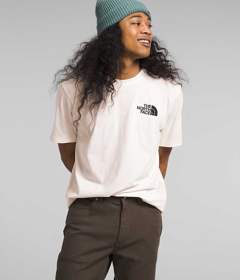 T-Shirt The North Face Corta Sleeve Box NSE Homme Blanche | PARIS EVUOY