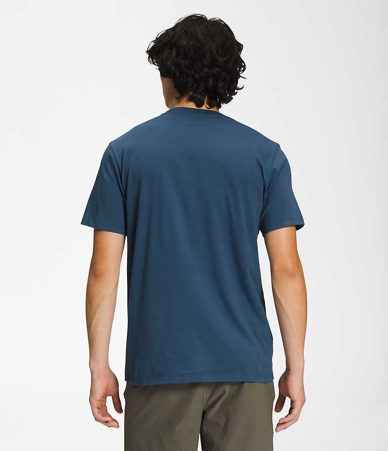 T-Shirt The North Face Corta Sleeve Half Dome Homme Bleu | FR FTOZN