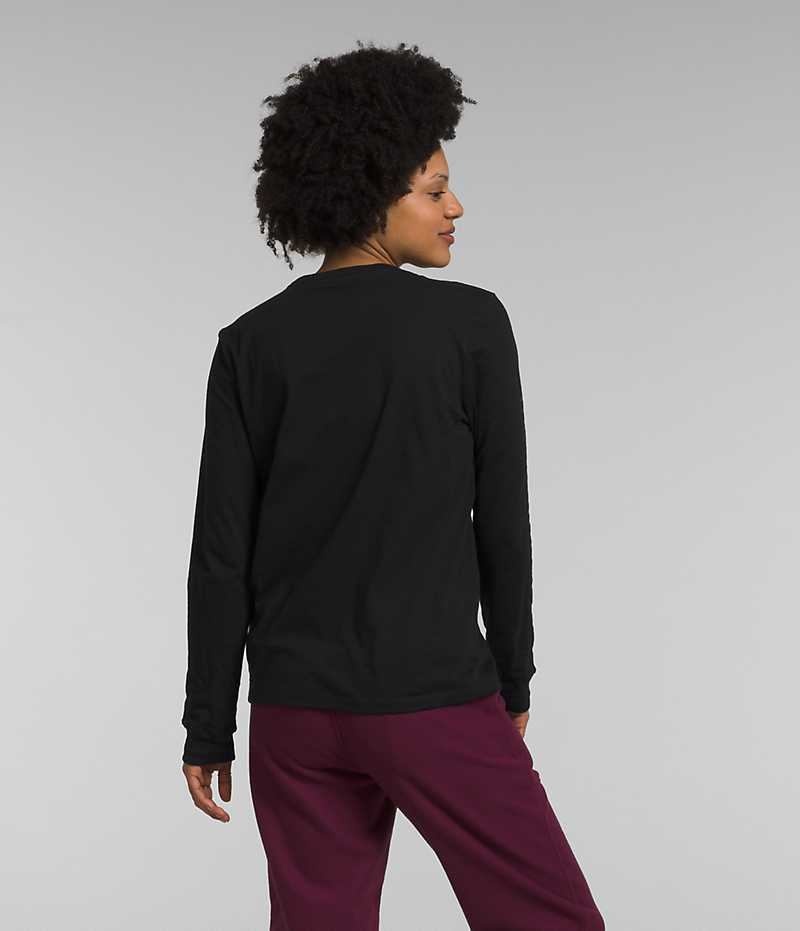 T-Shirt The North Face Long Sleeve Sleeve Hit Graphique Femme Noir | FR ZNIJO
