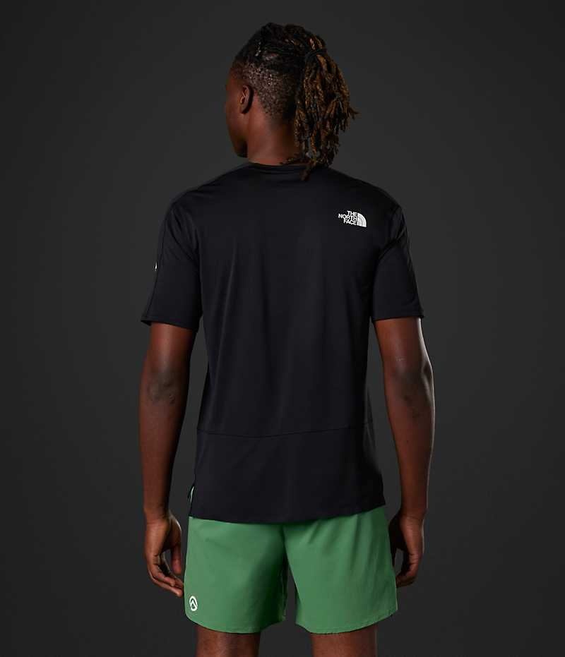 T-Shirt The North Face Summit Series High Trail Run Corta Sleeve Homme Noir | PARIS PWMYL