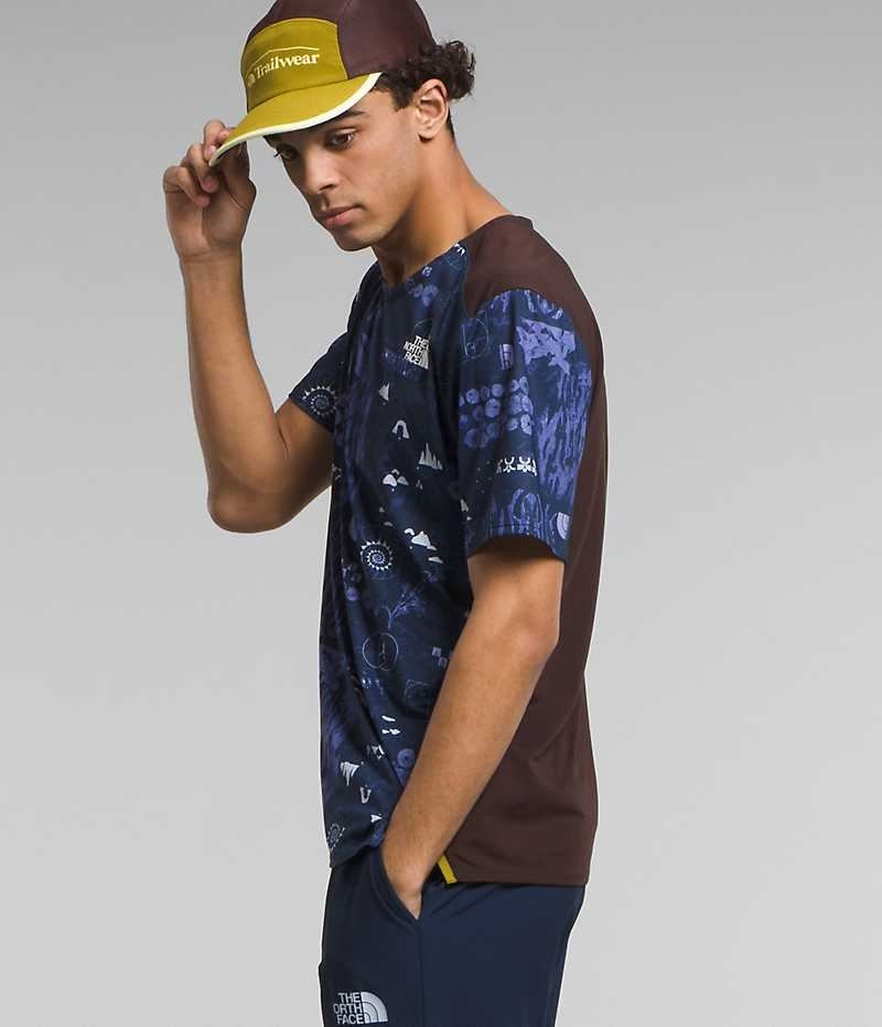 T-Shirt The North Face Trailwear Lost Coast Corta Sleeve Homme Bleu Marine | PARIS HSTDJ