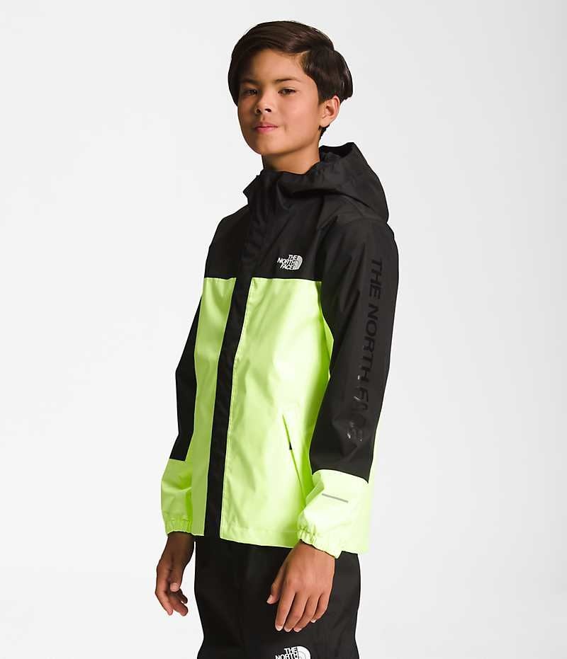 Veste Imperméable The North Face Antora Garcon Vert Noir | FRANCE ZUYSL