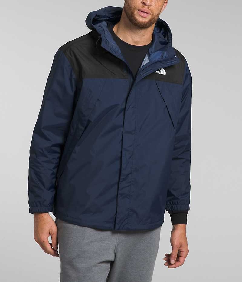 Veste Imperméable The North Face Big Antora Homme Bleu Marine Noir | FRANCE HICGD