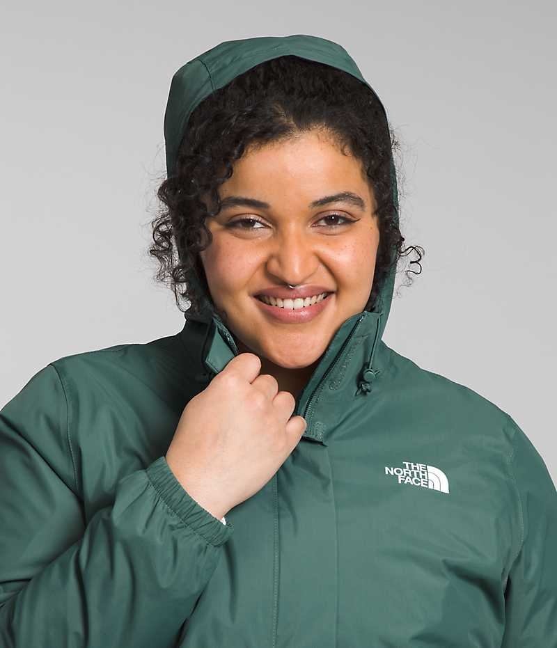 Veste Imperméable The North Face Plus Antora Femme Vert | PARIS QHRON