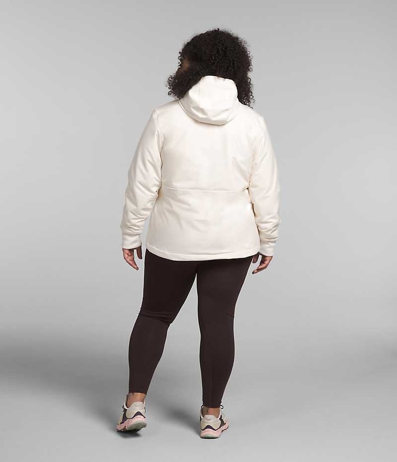 Veste Softshell The North Face Plus Shelbe Raschel Hoodie Femme Blanche | FRANCE QANGK