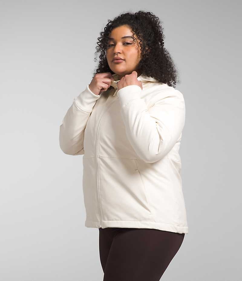 Veste Softshell The North Face Plus Shelbe Raschel Hoodie Femme Blanche | FRANCE QANGK