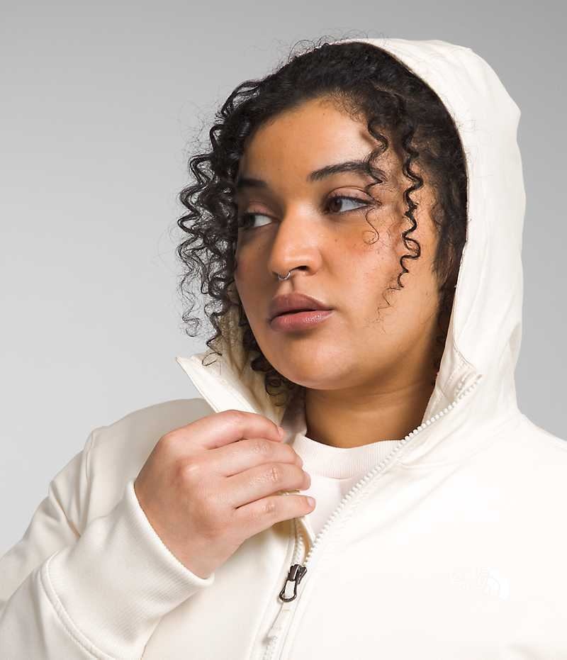 Veste Softshell The North Face Plus Shelbe Raschel Hoodie Femme Blanche | FRANCE QANGK