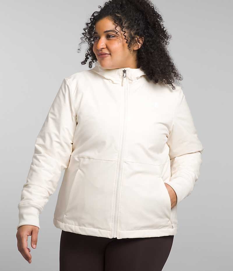 Veste Softshell The North Face Plus Shelbe Raschel Hoodie Femme Blanche | FRANCE QANGK