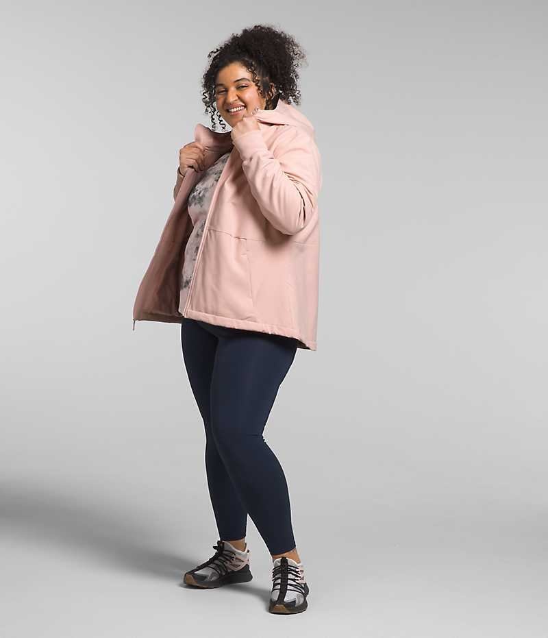 Veste Softshell The North Face Plus Shelbe Raschel Hoodie Femme Rose | PARIS GVIWC