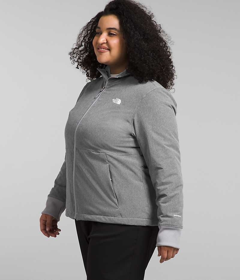 Veste Softshell The North Face Plus Shelbe Raschel Hoodie Femme Grise | FR RAYMZ