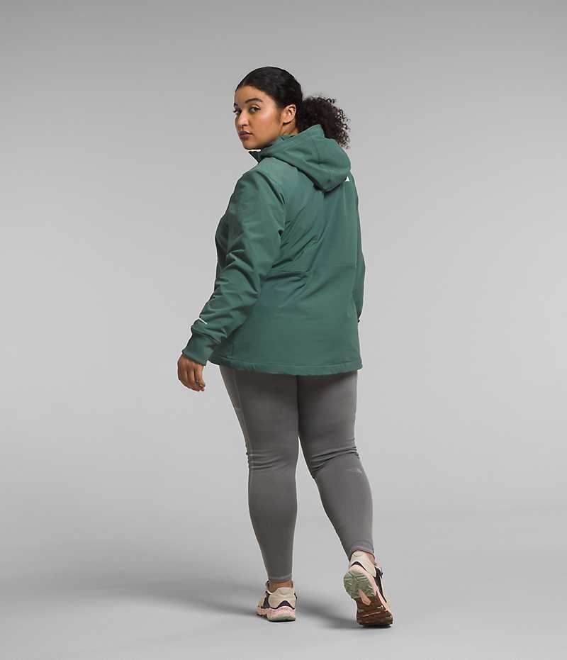 Veste Softshell The North Face Plus Shelbe Raschel Hoodie Femme Vert | PARIS LVGEB