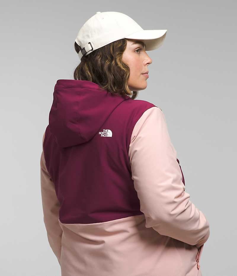 Veste Softshell The North Face Plus Shelbe Raschel Hoodie Femme Rose | FR YCIKT