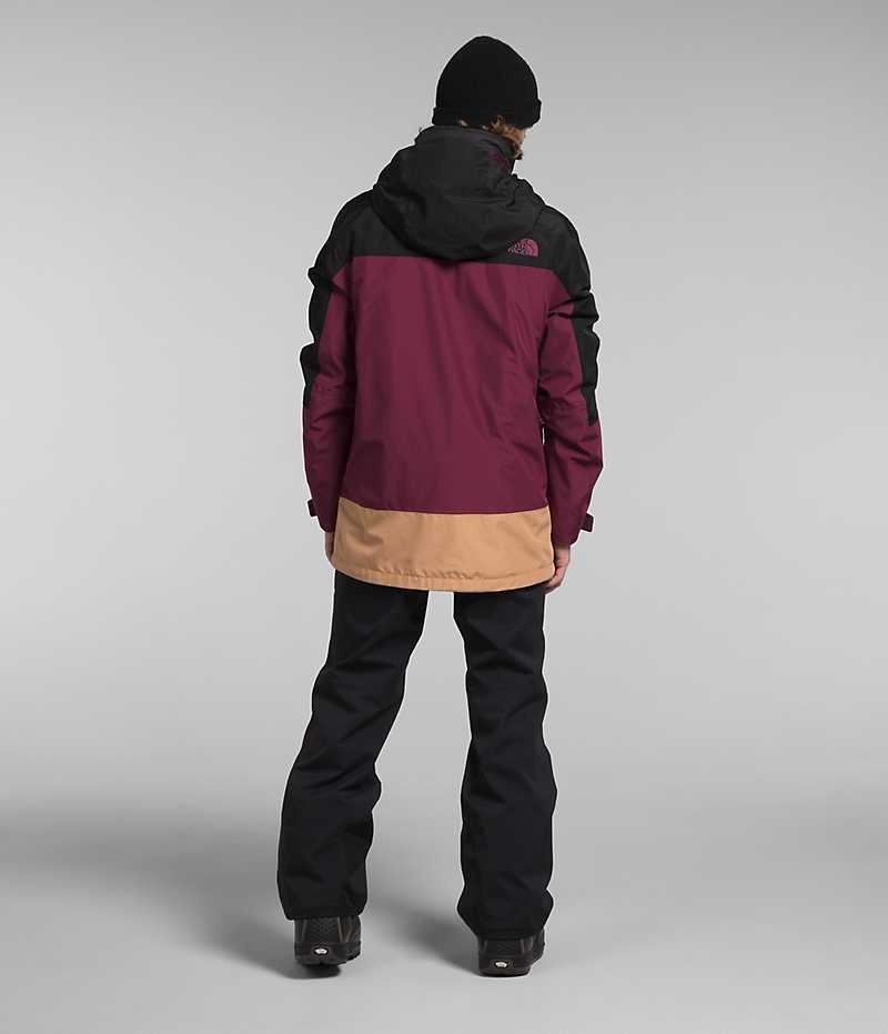 Veste À Capuche The North Face ThermoBall™ Eco Snow Triclimate® Homme Fushia Noir | FR IXPHA
