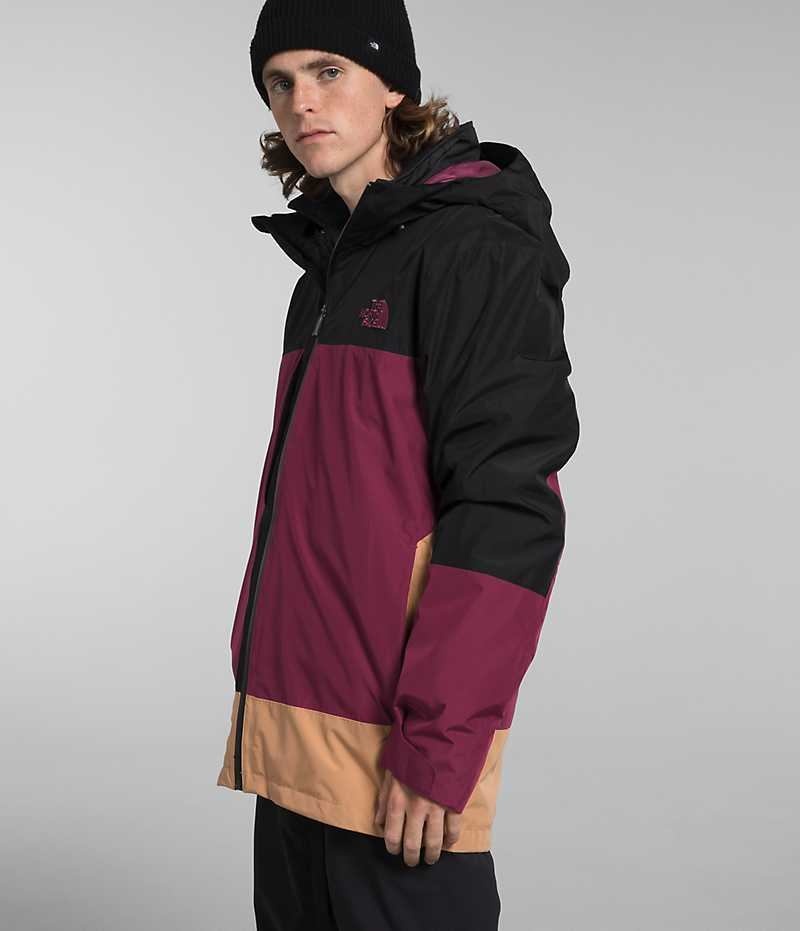 Veste À Capuche The North Face ThermoBall™ Eco Snow Triclimate® Homme Fushia Noir | FR IXPHA