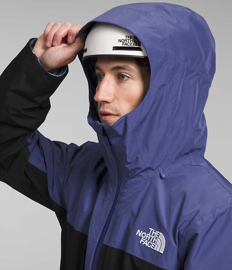 Veste À Capuche The North Face ThermoBall™ Eco Snow Triclimate® Homme Bleu Noir | PARIS SXJMR