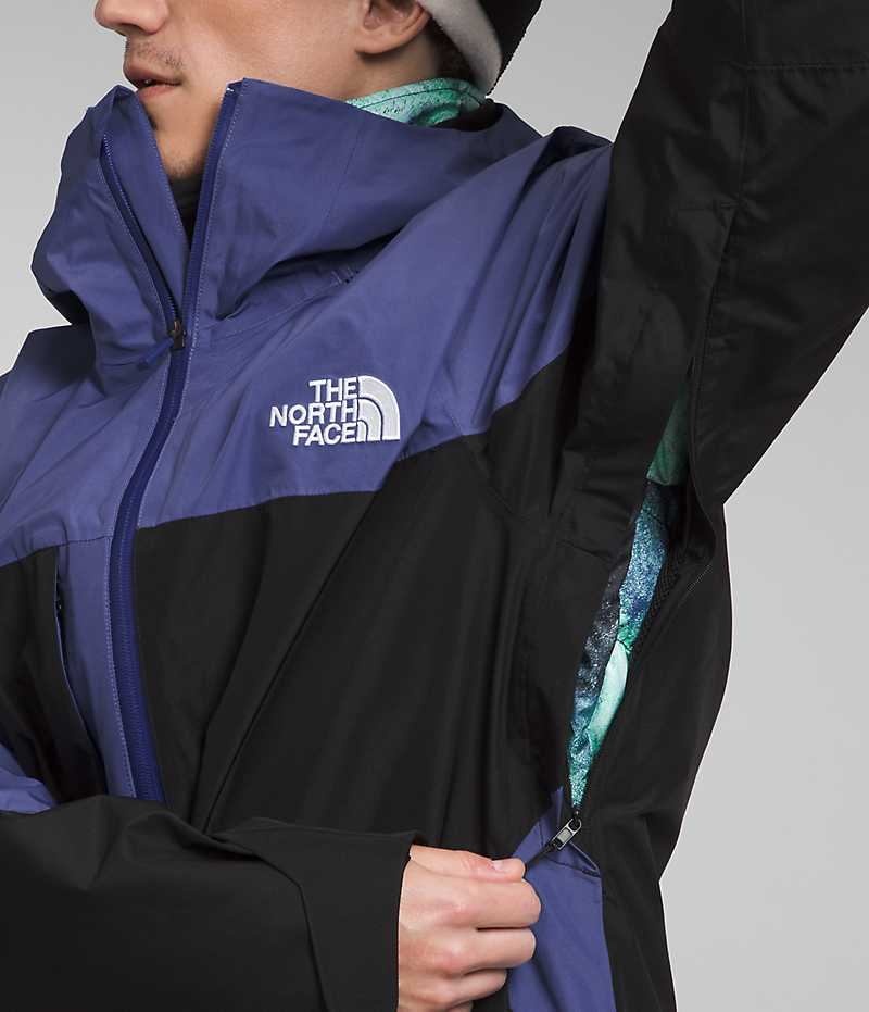 Veste À Capuche The North Face ThermoBall™ Eco Snow Triclimate® Homme Bleu Noir | PARIS SXJMR