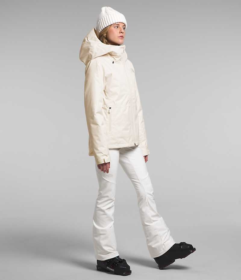 Vestes Isolées The North Face Clementine Triclimate® Femme Blanche | FRANCE SFGVJ