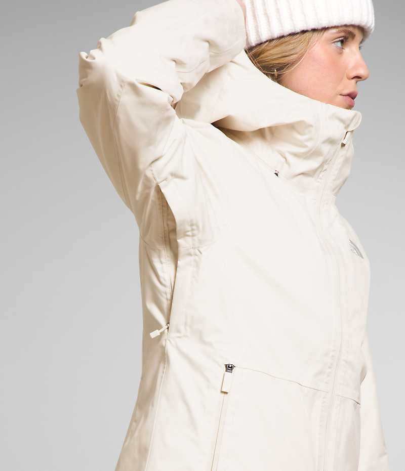 Vestes Isolées The North Face Clementine Triclimate® Femme Blanche | FRANCE SFGVJ