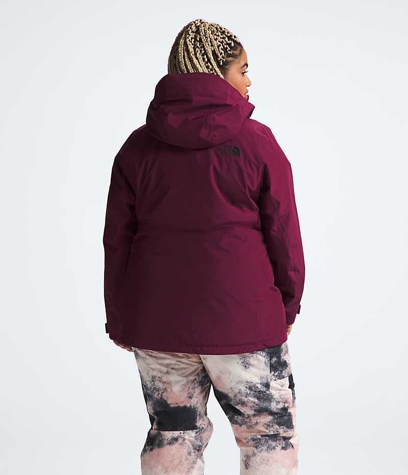 Vestes Isolées The North Face Plus ThermoBall™ Eco Snow Triclimate® Femme Rouge | PARIS EMDBF