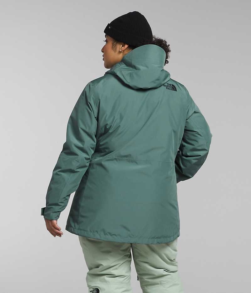 Vestes Isolées The North Face Plus ThermoBall™ Eco Snow Triclimate® Femme Vert | FR ADHGN