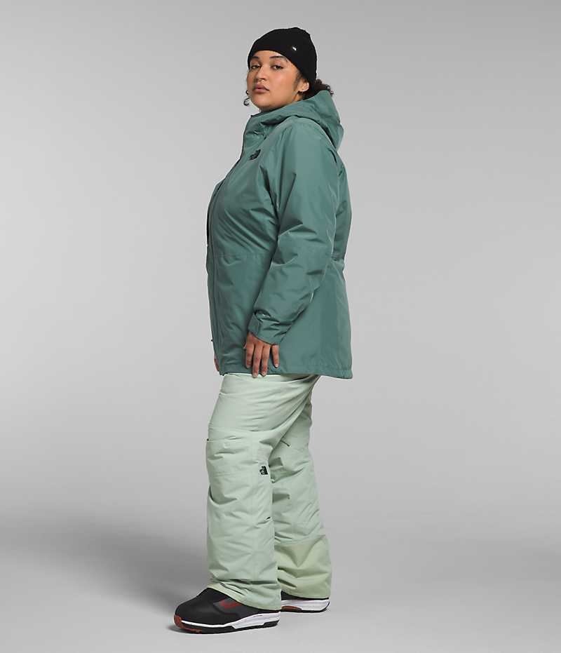 Vestes Isolées The North Face Plus ThermoBall™ Eco Snow Triclimate® Femme Vert | FR ADHGN
