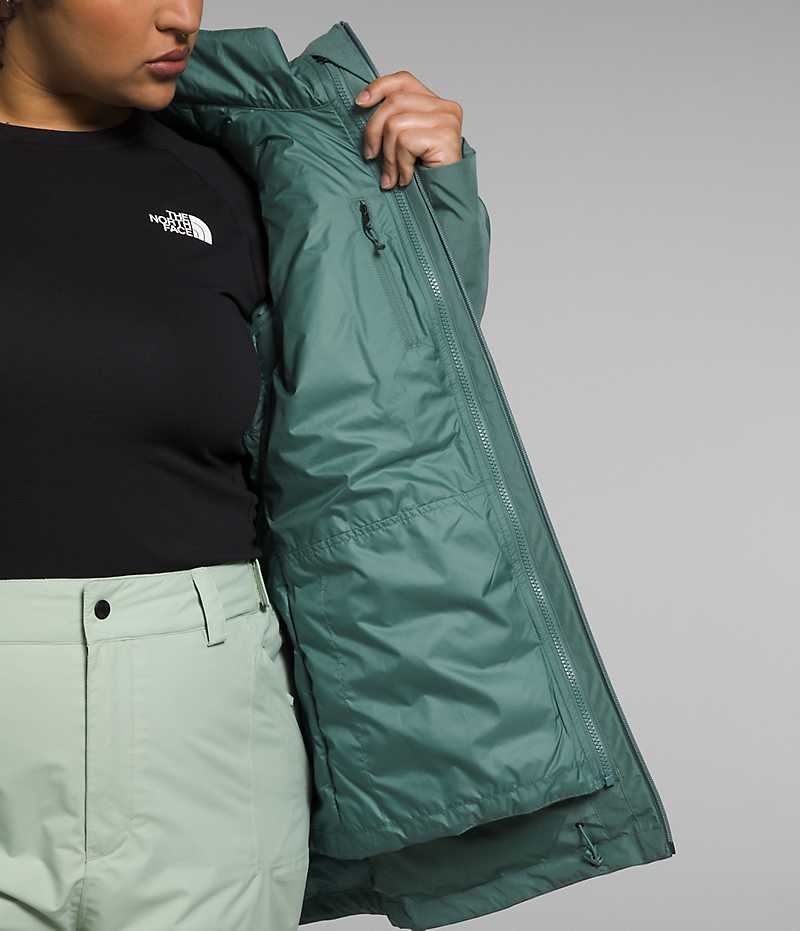 Vestes Isolées The North Face Plus ThermoBall™ Eco Snow Triclimate® Femme Vert | FR ADHGN
