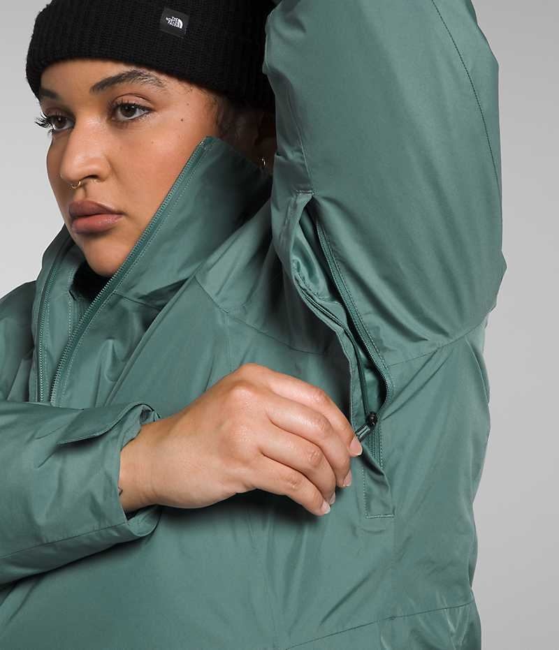 Vestes Isolées The North Face Plus ThermoBall™ Eco Snow Triclimate® Femme Vert | FR ADHGN