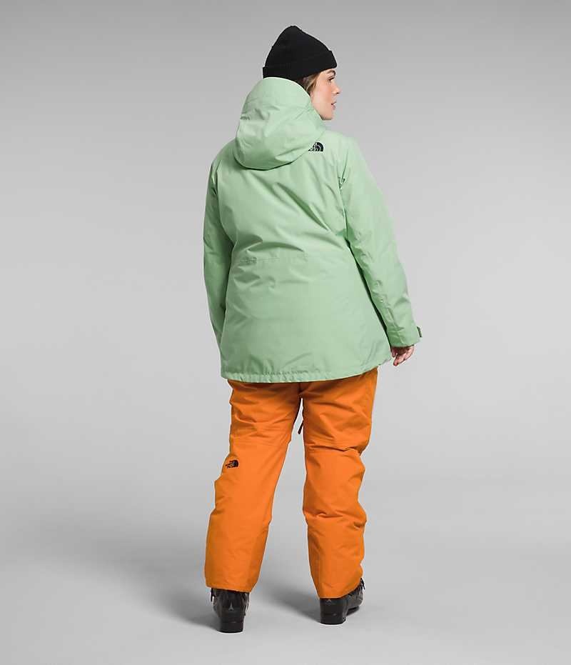 Vestes Isolées The North Face Plus ThermoBall™ Eco Snow Triclimate® Femme Menthe | FRANCE JKWEC