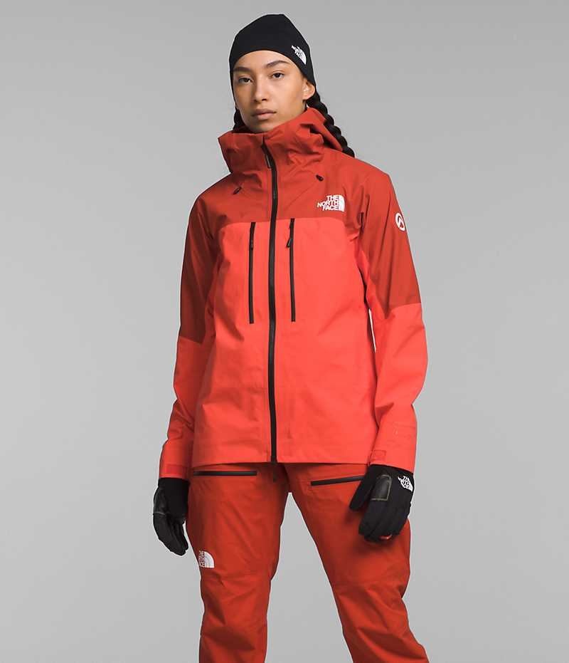 Vestes Isolées The North Face Summit Series Pumori GTX Pro Femme Orange | PARIS YHSVZ