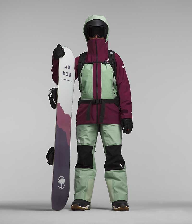 Vestes Isolées The North Face Summit Series Verbier GTX Femme Fushia Menthe | FRANCE AYNLC