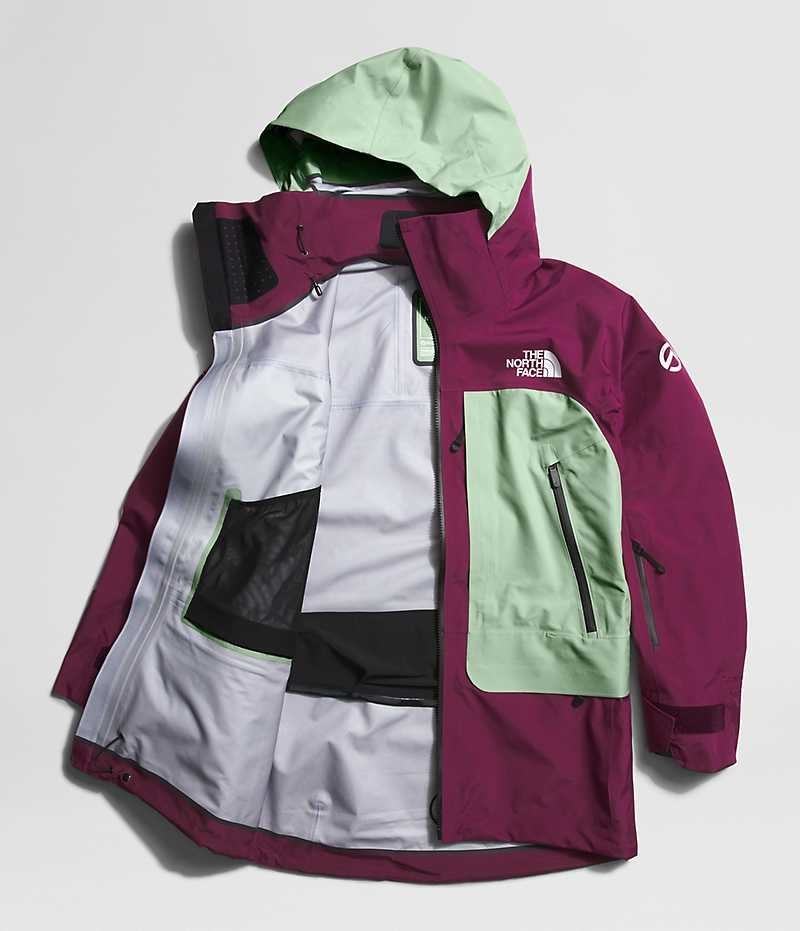 Vestes Isolées The North Face Summit Series Verbier GTX Femme Fushia Menthe | FRANCE AYNLC