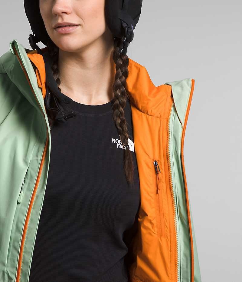Vestes Isolées The North Face ThermoBall™ Eco Snow Triclimate® Femme Menthe | FR DZLPW