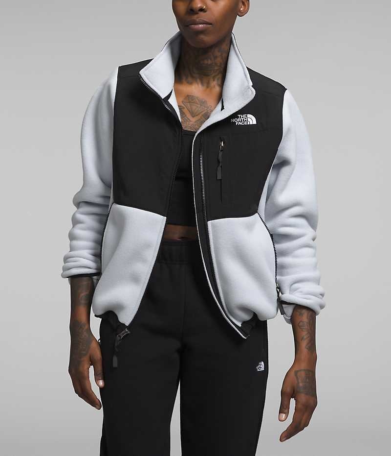 Vestes Polaires The North Face Denali Femme Noir Blanche | FRANCE OGSXE